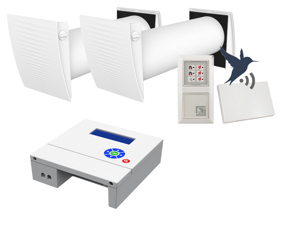 Radon low energy 40 - Baupaket Radon-Lüftung mit Wärmerückgewinnung 40 m²