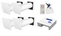 Radon low energy 80- Baupaket Radon-Lüftung mit Wärmerückgewinnung 80m²